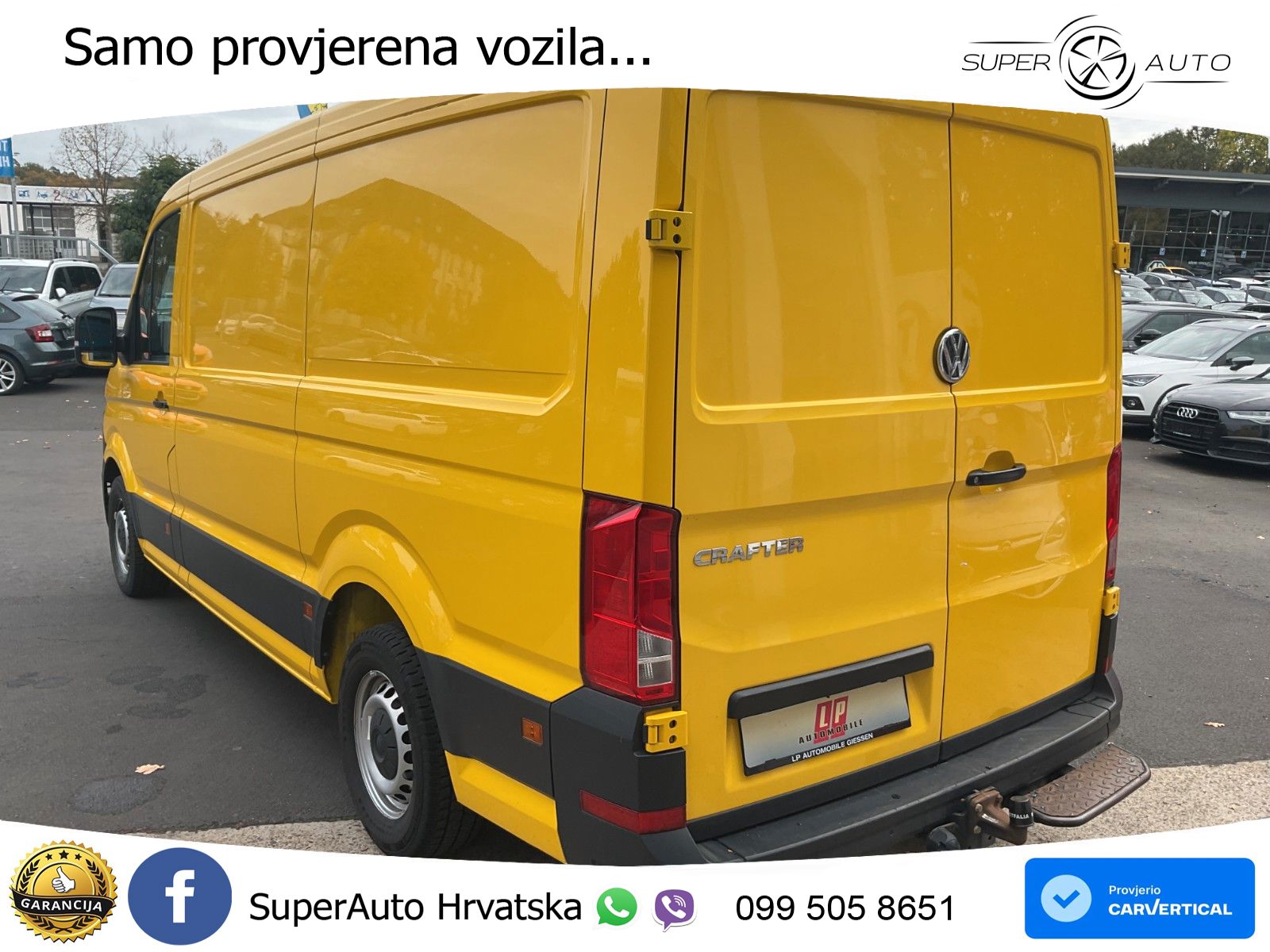 Volkswagen Crafter Kasten 35 mittellang AHK KEIN POST!!! 140 KS