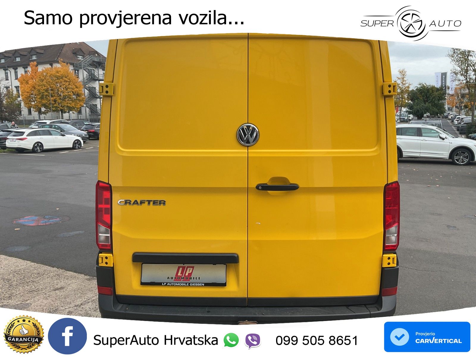 Volkswagen Crafter Kasten 35 mittellang AHK KEIN POST!!! 140 KS