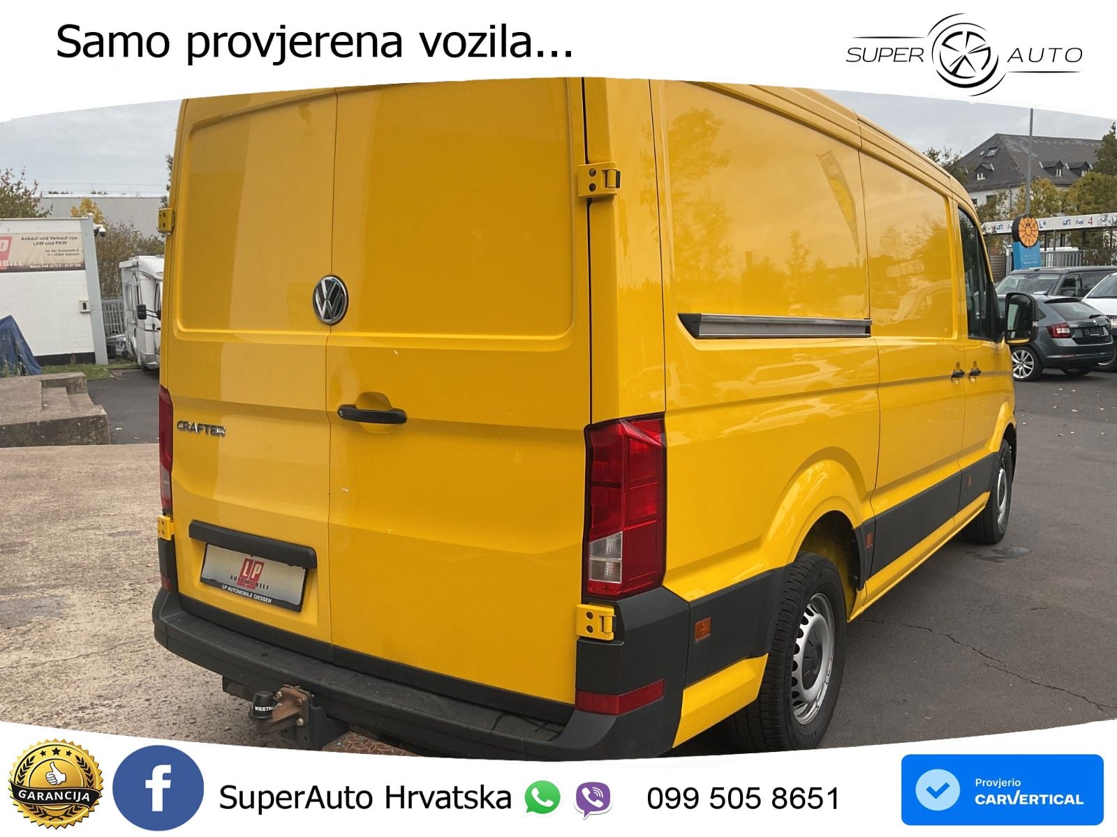 Volkswagen Crafter Kasten 35 mittellang AHK KEIN POST!!! 140 KS