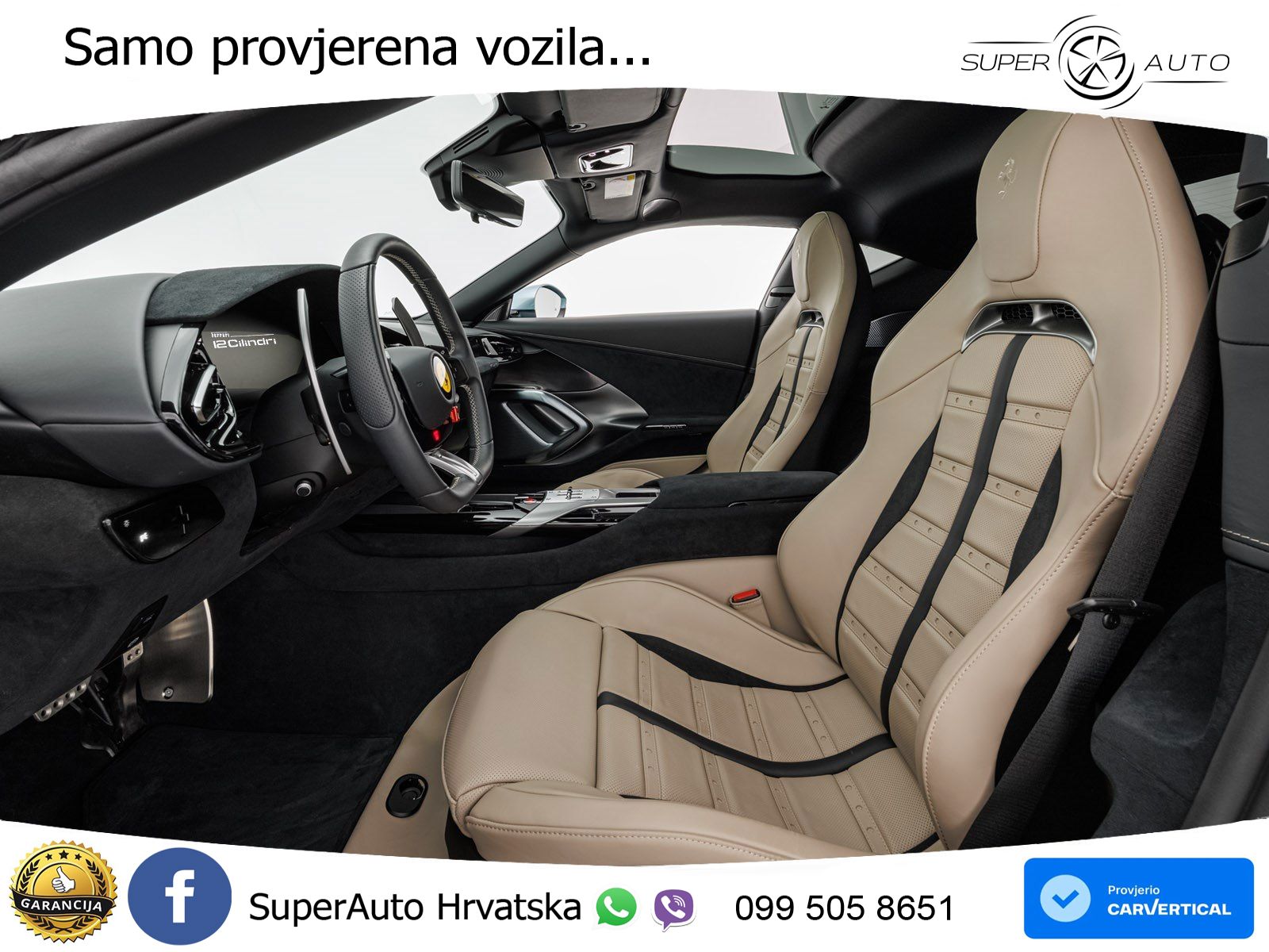 Ferrari 12Cilindri 6.5 V12 (830 KS) DCT ACC+HEAD+GR SJED+360+PANO
