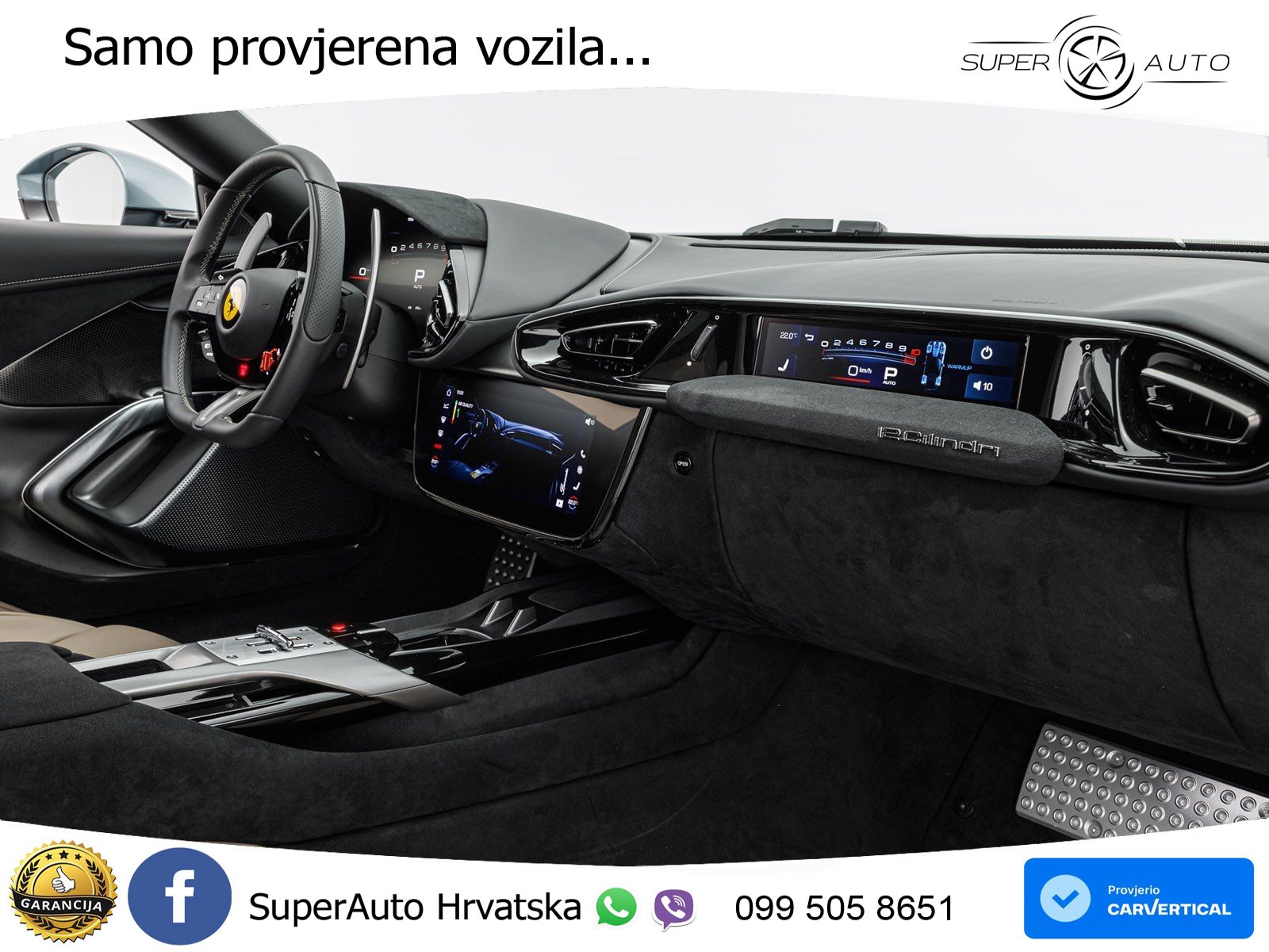 Ferrari 12Cilindri 6.5 V12 (830 KS) DCT ACC+HEAD+GR SJED+360+PANO