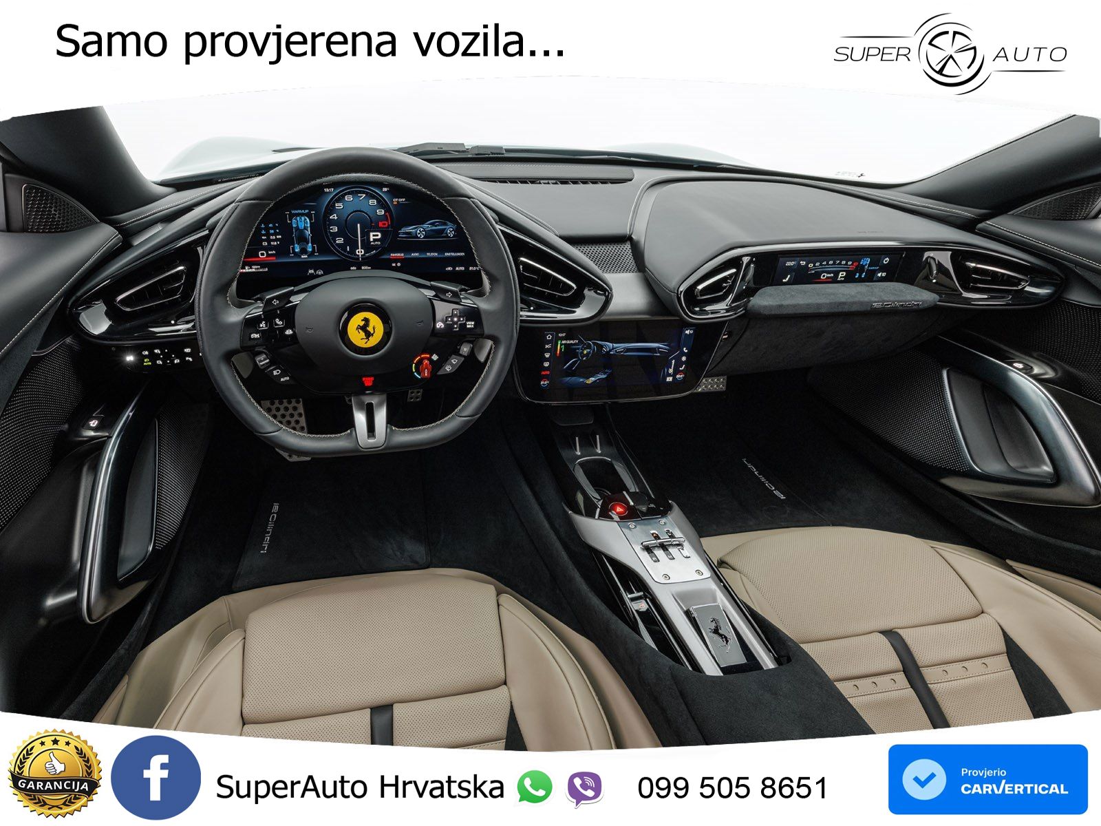 Ferrari 12Cilindri 6.5 V12 (830 KS) DCT ACC+HEAD+GR SJED+360+PANO
