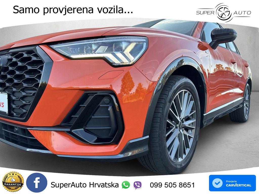 Audi Q3 II Sportback 45 TFSI (245 KS) quattro S tronic S line LED+GR SJED+ACC