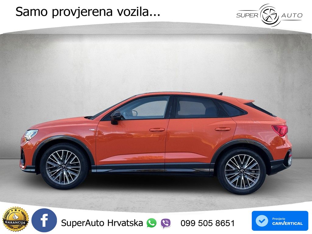 Audi Q3 II Sportback 45 TFSI (245 KS) quattro S tronic S line LED+GR SJED+ACC
