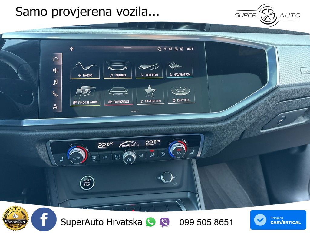 Audi Q3 II Sportback 45 TFSI (245 KS) quattro S tronic S line LED+GR SJED+ACC