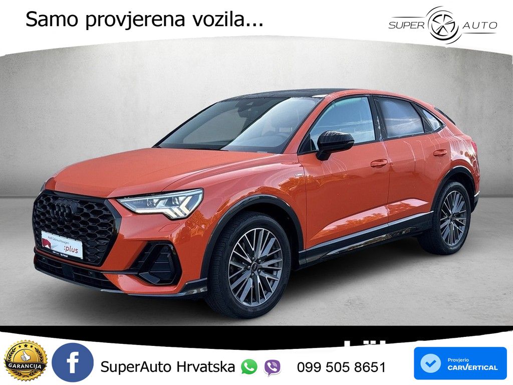 Audi Q3 II Sportback 45 TFSI (245 KS) quattro S tronic S line LED+GR SJED+ACC