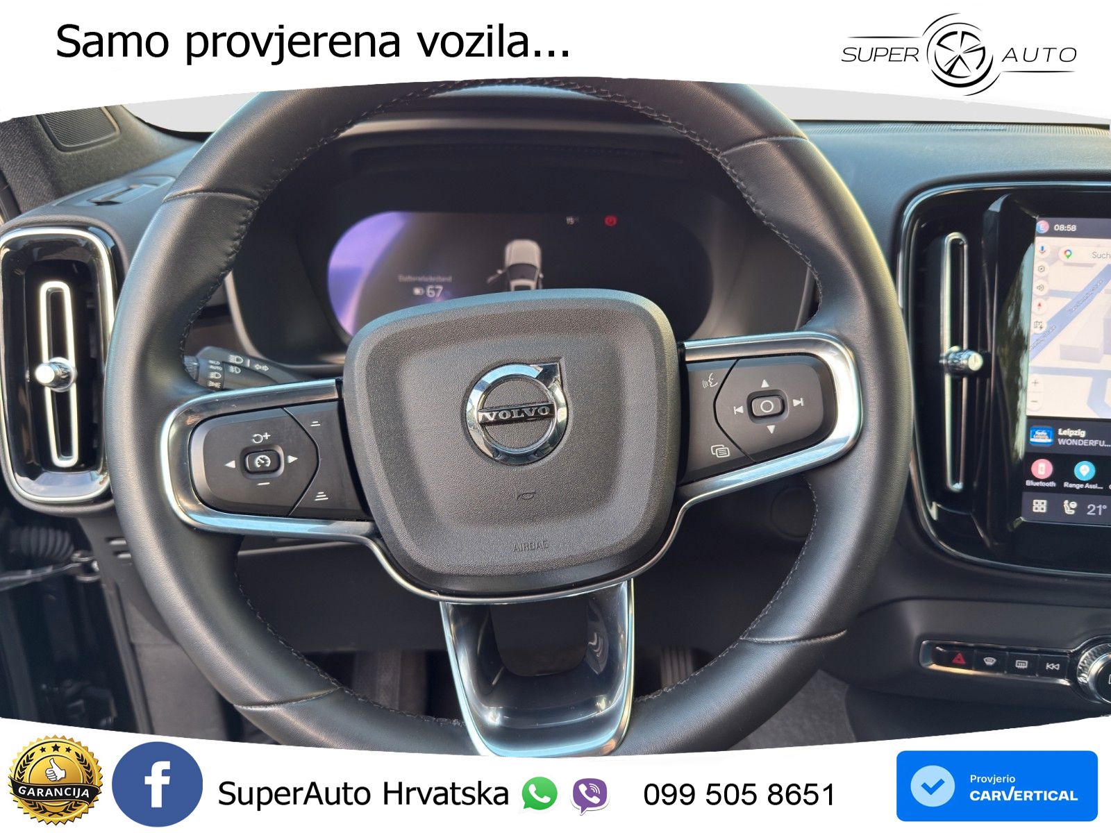Volvo XC40 Recharge Twin 78 kWh 408 KS AWD LED+GR SJED+ACC
