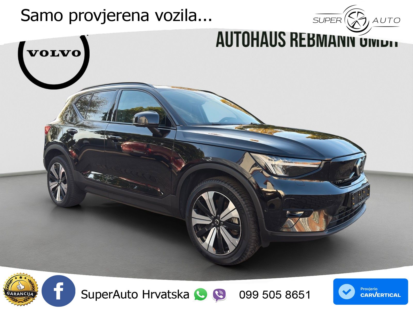 Volvo XC40 Recharge Twin 78 kWh 408 KS AWD LED+GR SJED+ACC