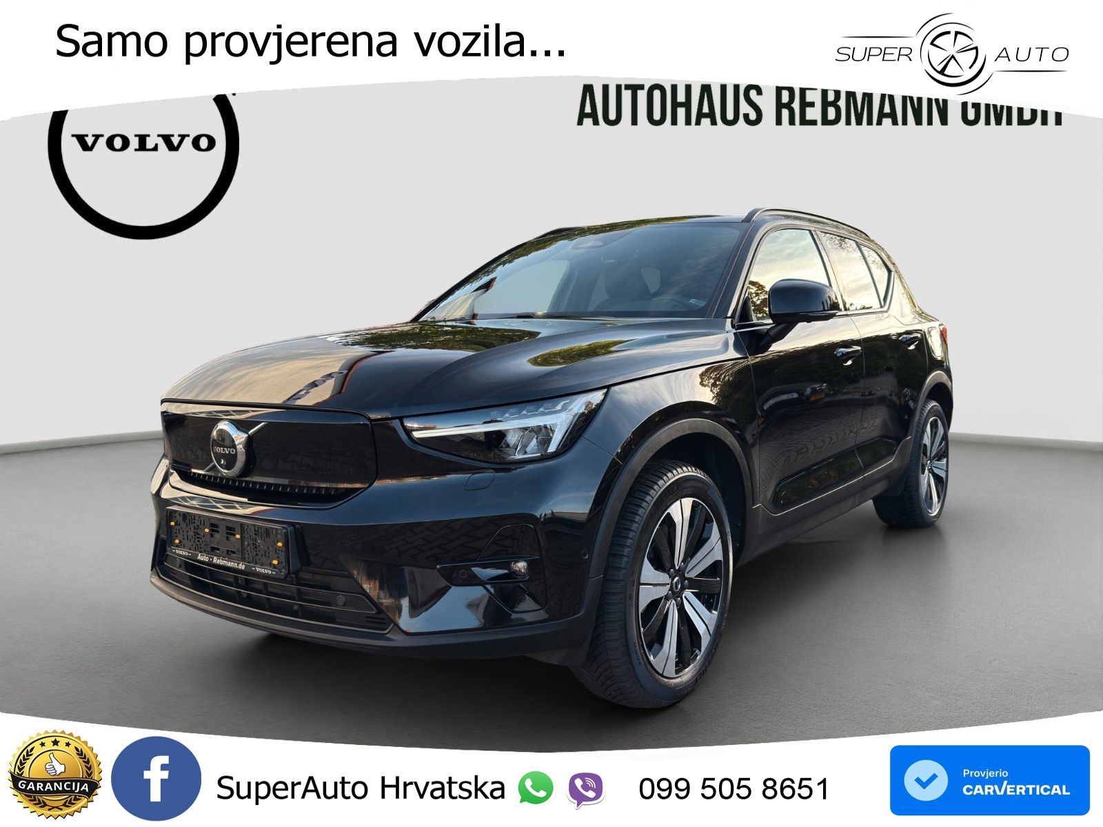 Volvo XC40 Recharge Twin 78 kWh 408 KS AWD LED+GR SJED+ACC