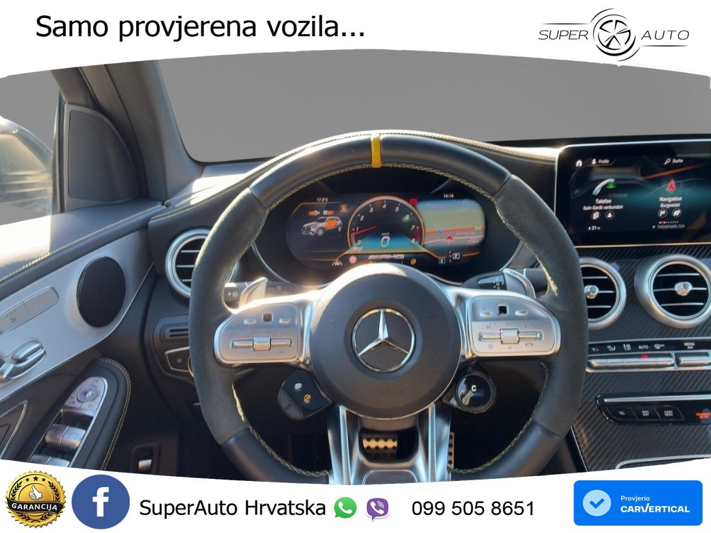 Mercedes AMG GLC 63 S V8 (510 KS) 4MATIC+ MCT ZRAČNI+ACC+GR SJED+KAM+PANO