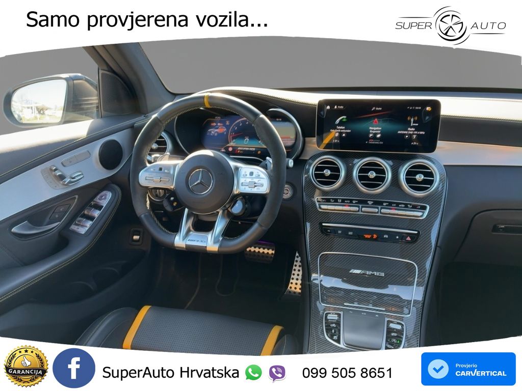 Mercedes AMG GLC 63 S V8 (510 KS) 4MATIC+ MCT ZRAČNI+ACC+GR SJED+KAM+PANO