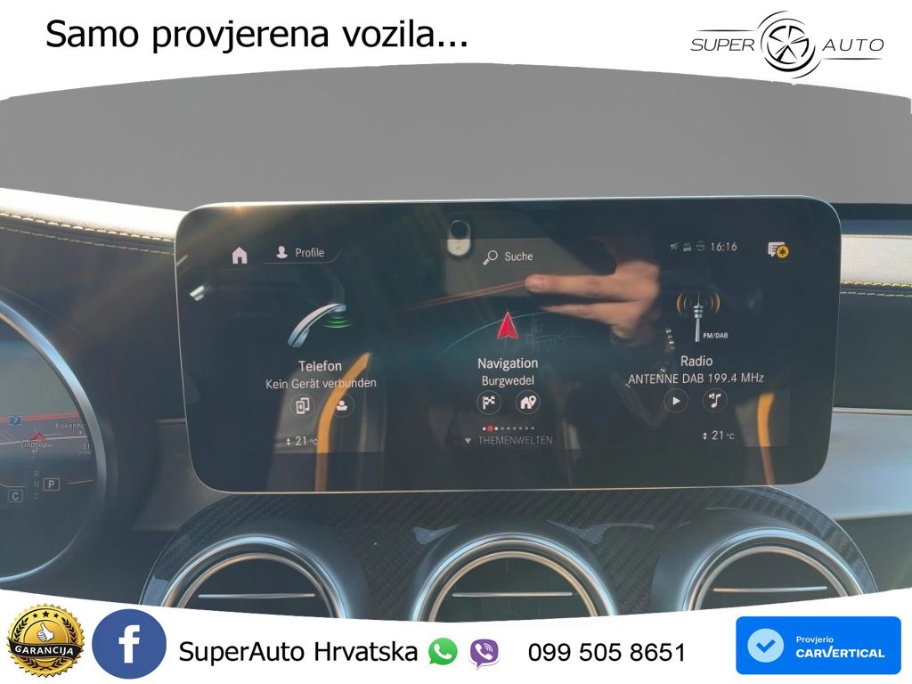 Mercedes AMG GLC 63 S V8 (510 KS) 4MATIC+ MCT ZRAČNI+ACC+GR SJED+KAM+PANO