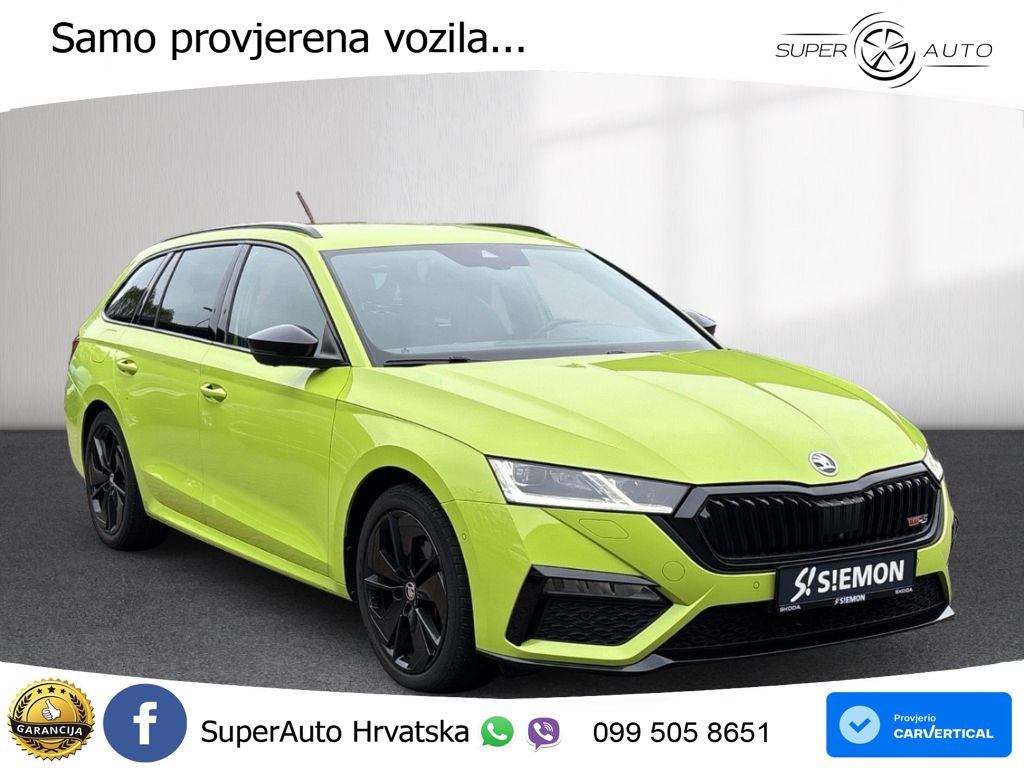 Škoda Octavia Combi RS 2.0 TDI (200 KS) DSG LED+GR SJED+ACC