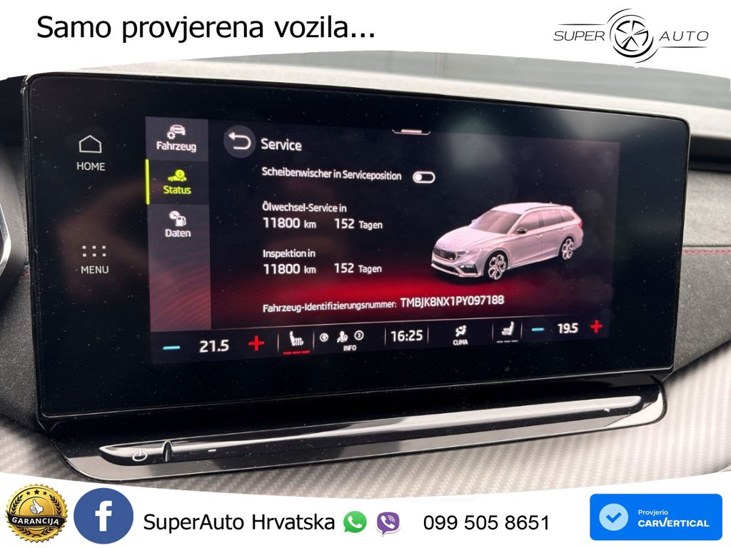 Škoda Octavia Combi RS 2.0 TDI (200 KS) DSG LED+GR SJED+ACC