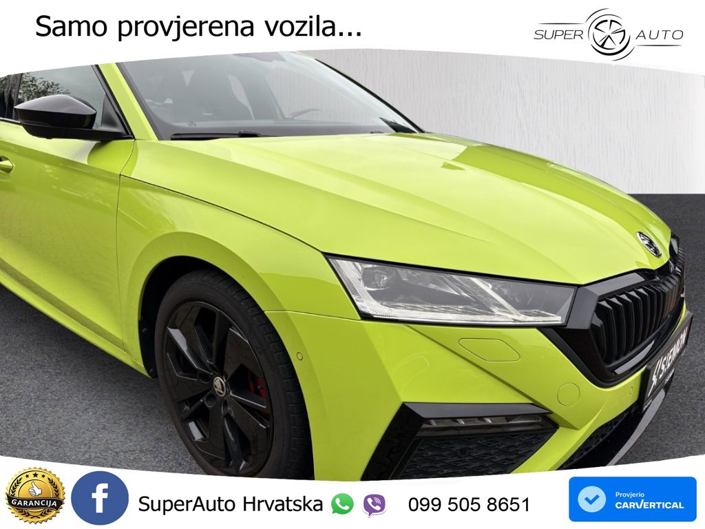 Škoda Octavia Combi RS 2.0 TDI (200 KS) DSG LED+GR SJED+ACC
