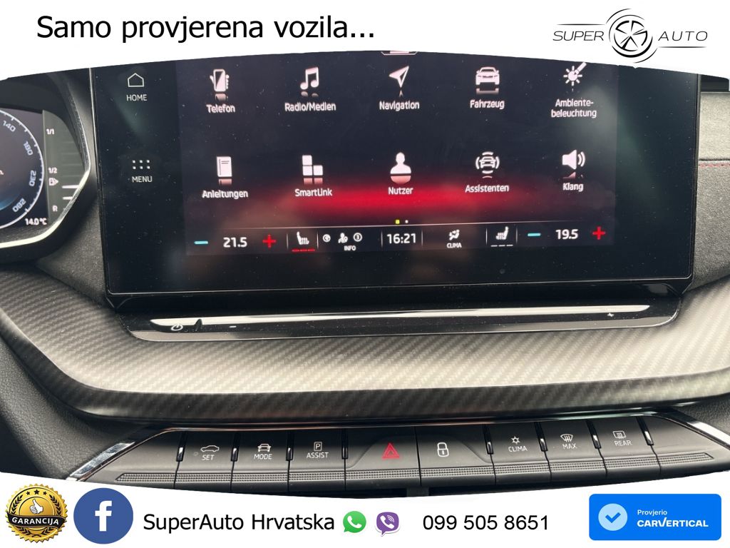 Škoda Octavia Combi RS 2.0 TDI (200 KS) DSG LED+GR SJED+ACC
