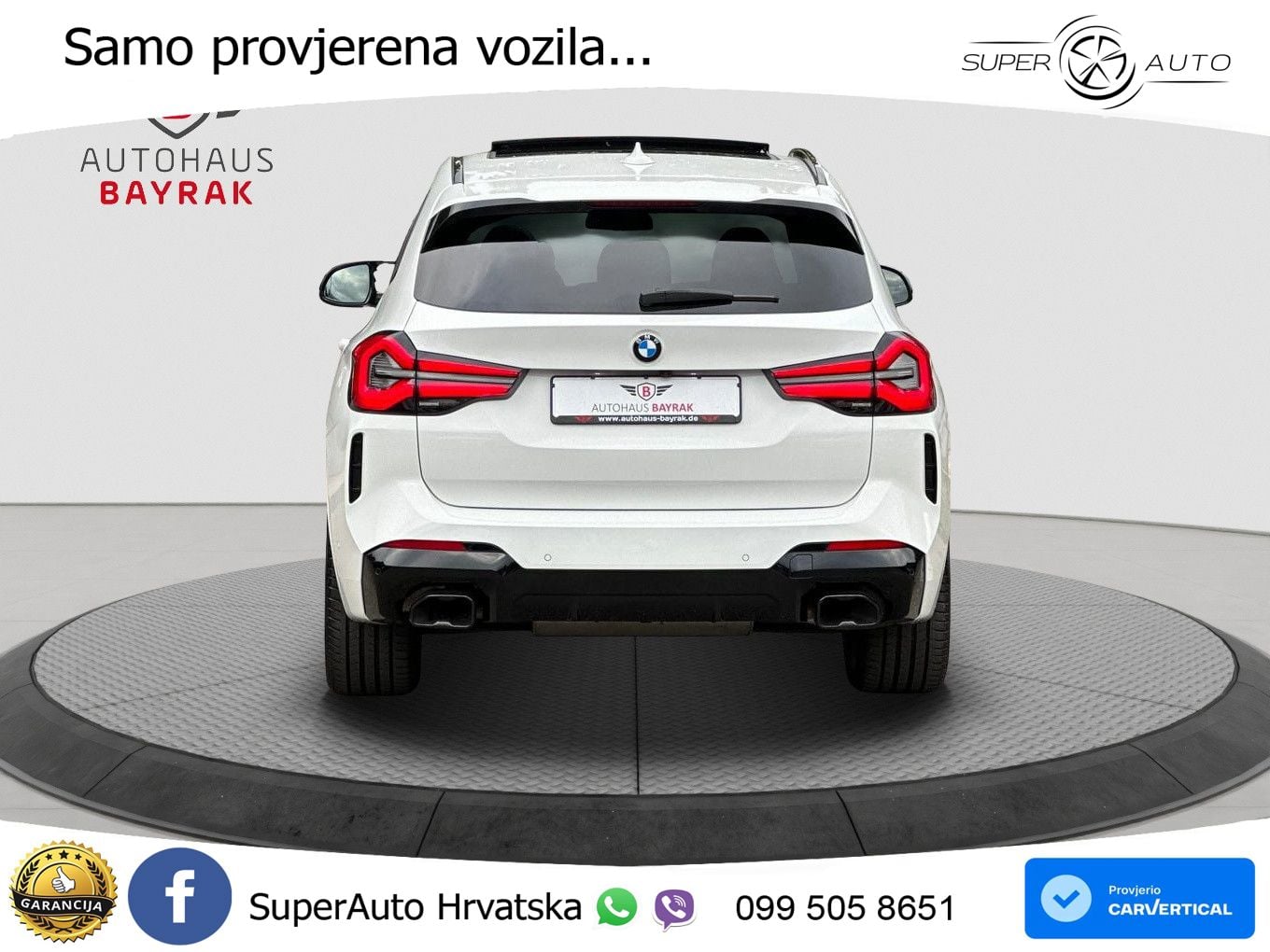 BMW X3 M40d xDrive Steptronic ZRAČNI+ACC+GR SJED+KAM+PANO