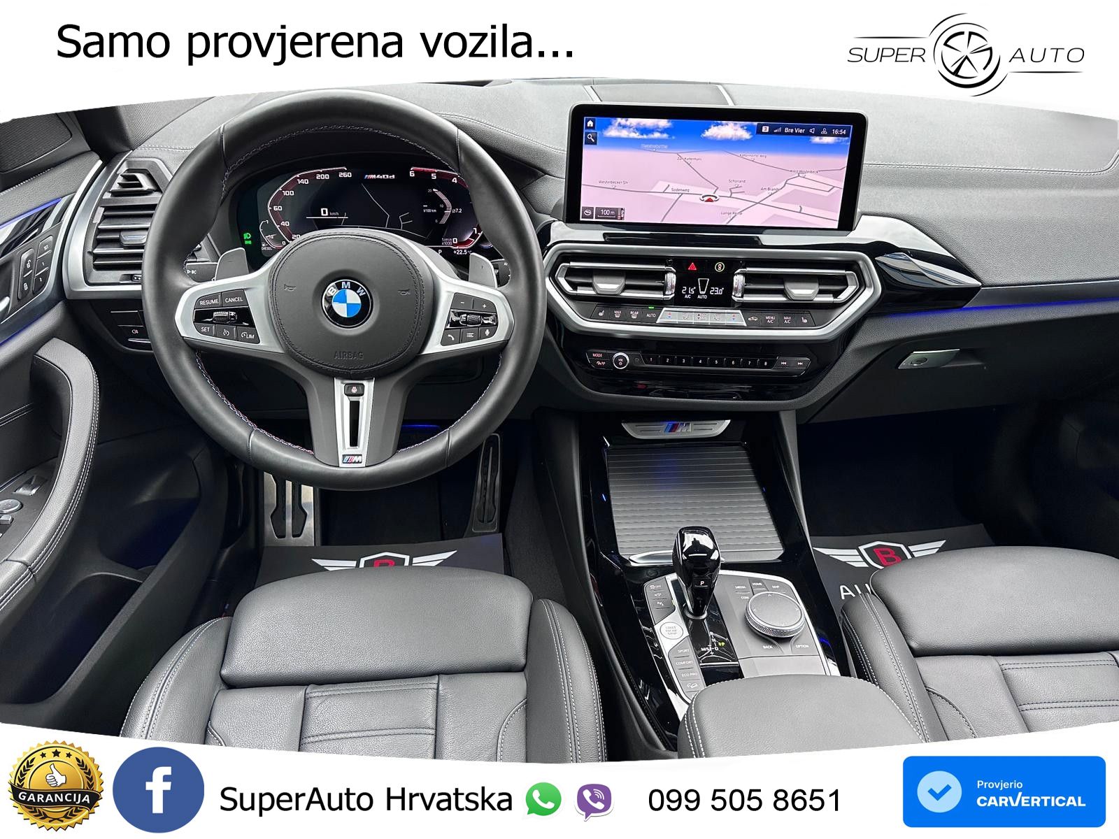 BMW X3 M40d xDrive Steptronic ZRAČNI+ACC+GR SJED+KAM+PANO