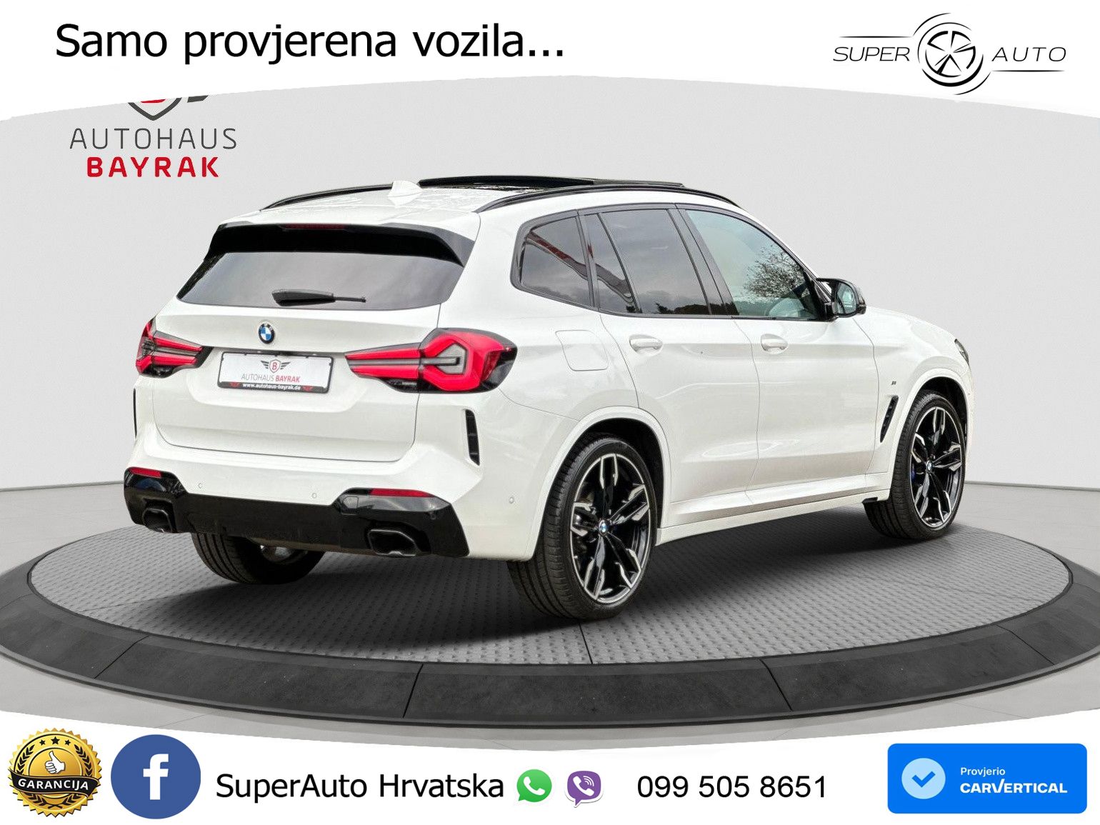 BMW X3 M40d xDrive Steptronic ZRAČNI+ACC+GR SJED+KAM+PANO
