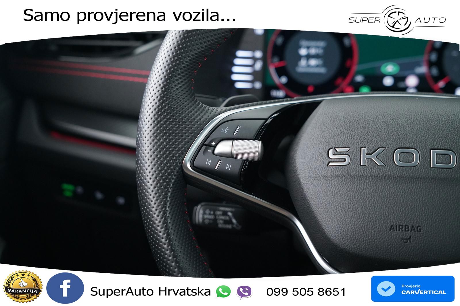 Škoda Octavia Combi RS 2.0 TSI (265 KS) DSG LED+GR SJED+ACC