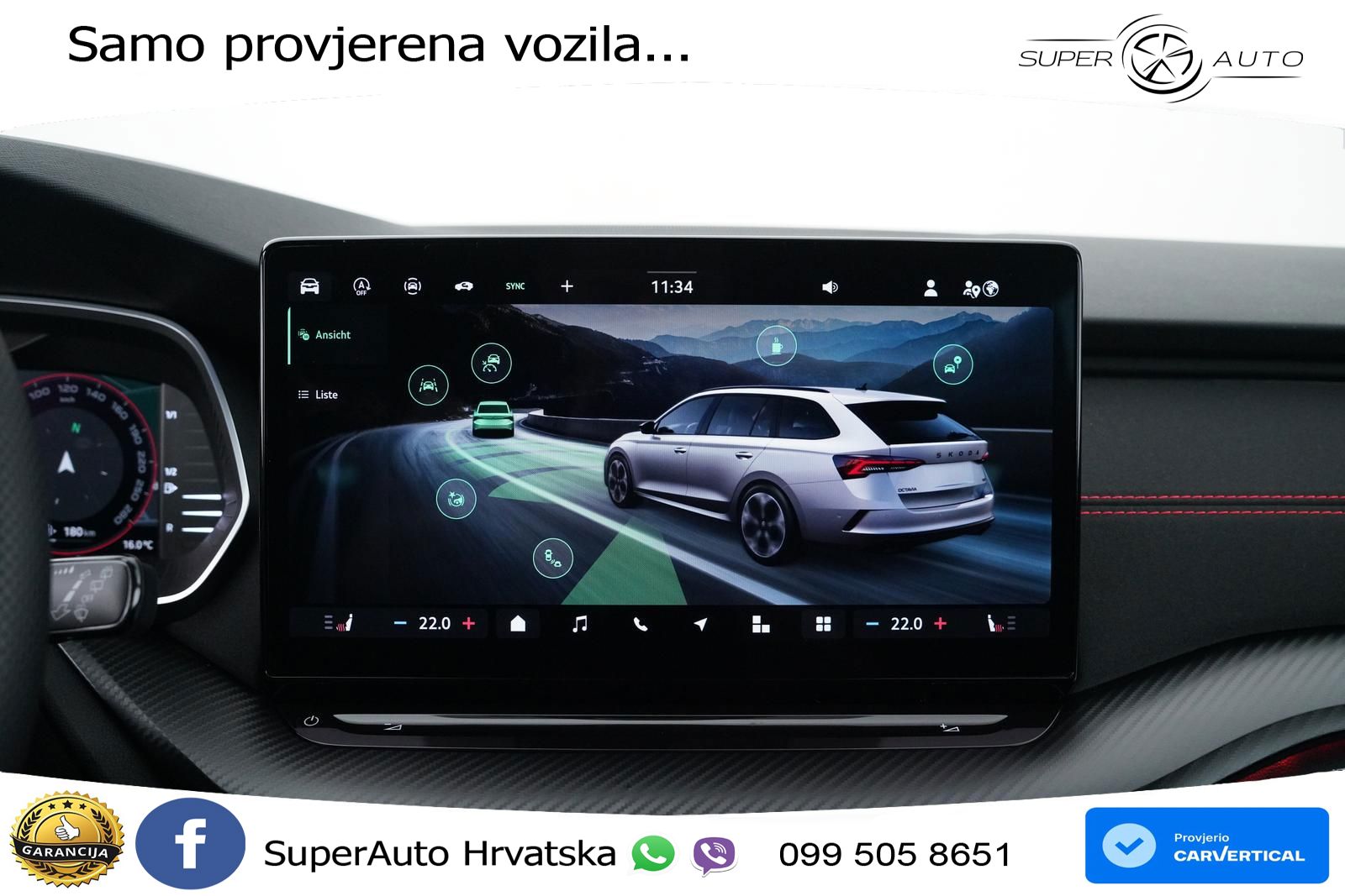 Škoda Octavia Combi RS 2.0 TSI (265 KS) DSG LED+GR SJED+ACC