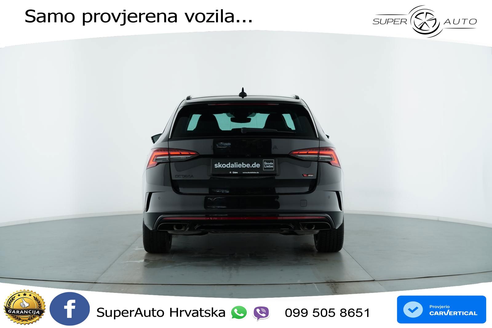 Škoda Octavia Combi RS 2.0 TSI (265 KS) DSG LED+GR SJED+ACC