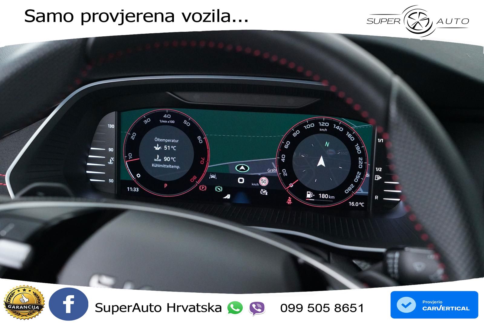 Škoda Octavia Combi RS 2.0 TSI (265 KS) DSG LED+GR SJED+ACC