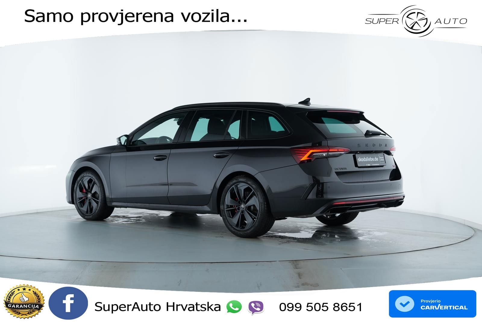 Škoda Octavia Combi RS 2.0 TSI (265 KS) DSG LED+GR SJED+ACC