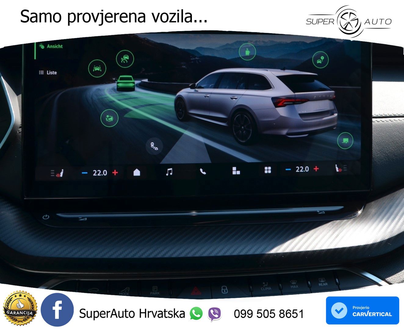 Škoda Octavia Combi 2.0 TDI (150 KS) DSG SportLine MATRIX+GR SJED+KAM