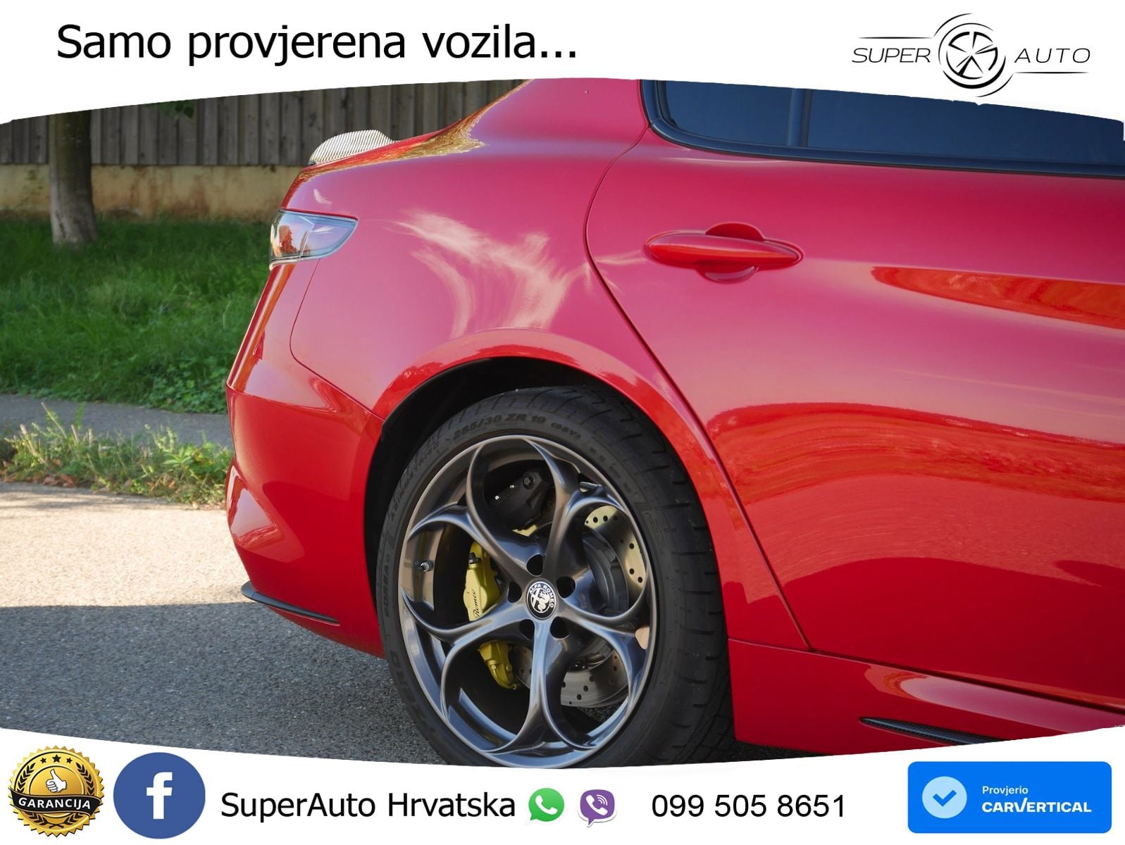 Alfa Romeo Giulia Quadrifoglio 2.9 V6 Bi-Turbo (520 KS) Automatic LED+GR SJED+ACC