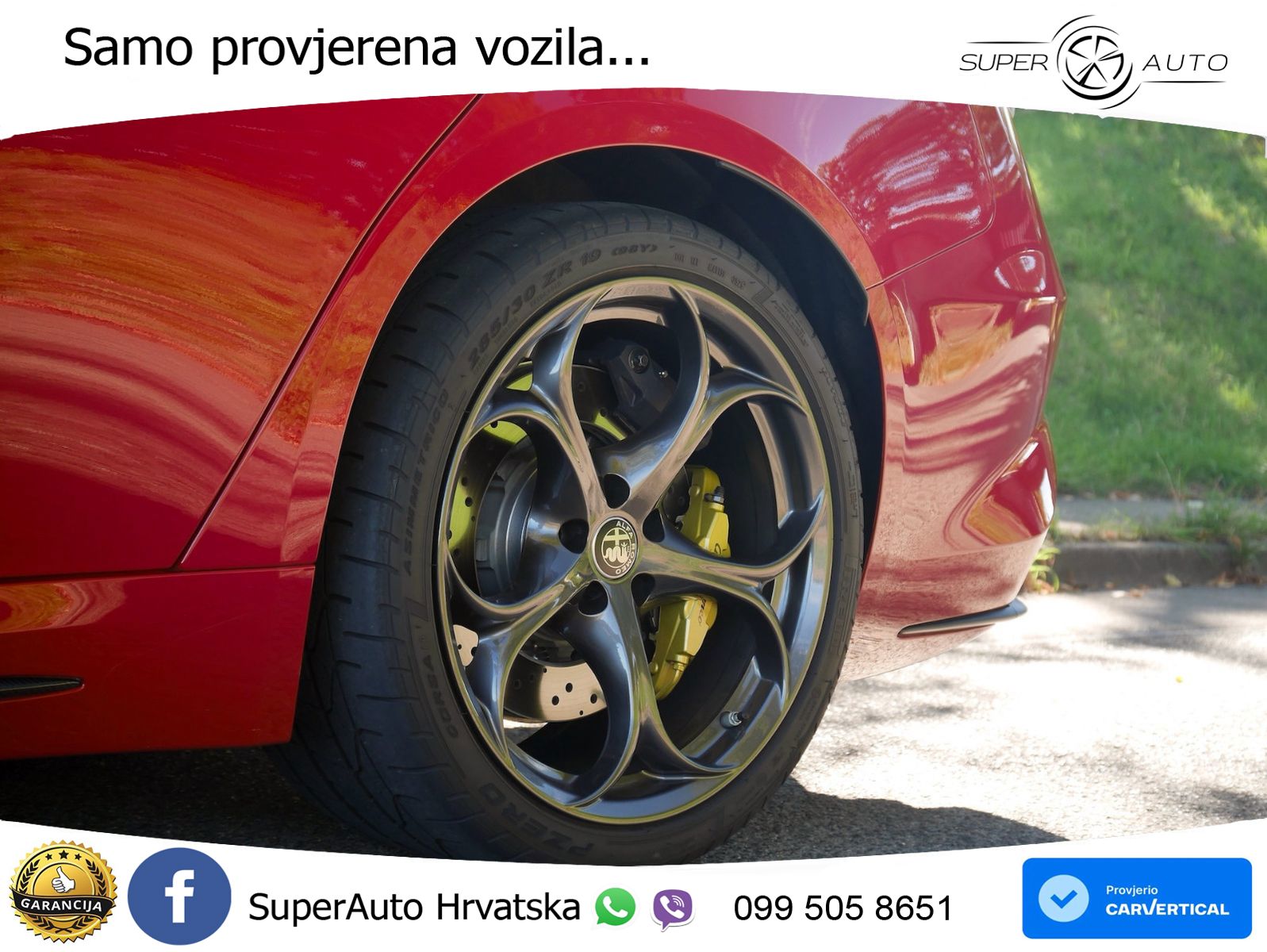 Alfa Romeo Giulia Quadrifoglio 2.9 V6 Bi-Turbo (520 KS) Automatic LED+GR SJED+ACC