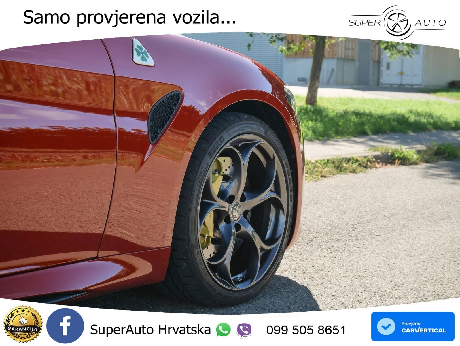 Alfa Romeo Giulia Quadrifoglio 2.9 V6 Bi-Turbo (520 KS) Automatic LED+GR SJED+ACC