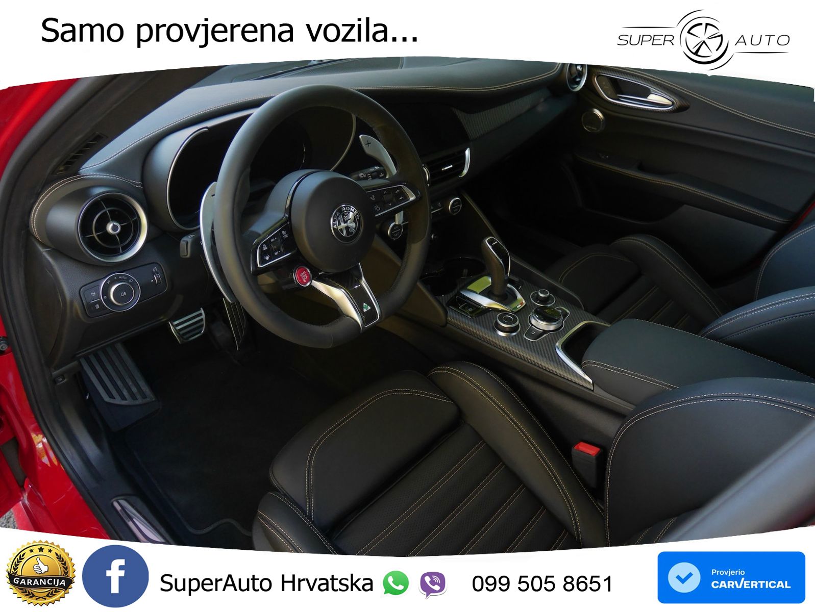 Alfa Romeo Giulia Quadrifoglio 2.9 V6 Bi-Turbo (520 KS) Automatic LED+GR SJED+ACC