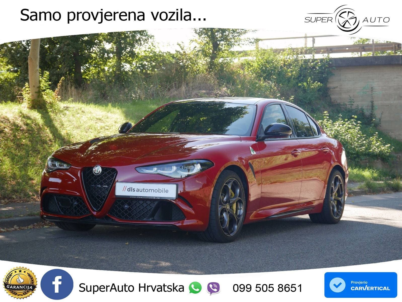 Alfa Romeo Giulia Quadrifoglio 2.9 V6 Bi-Turbo (520 KS) Automatic LED+GR SJED+ACC