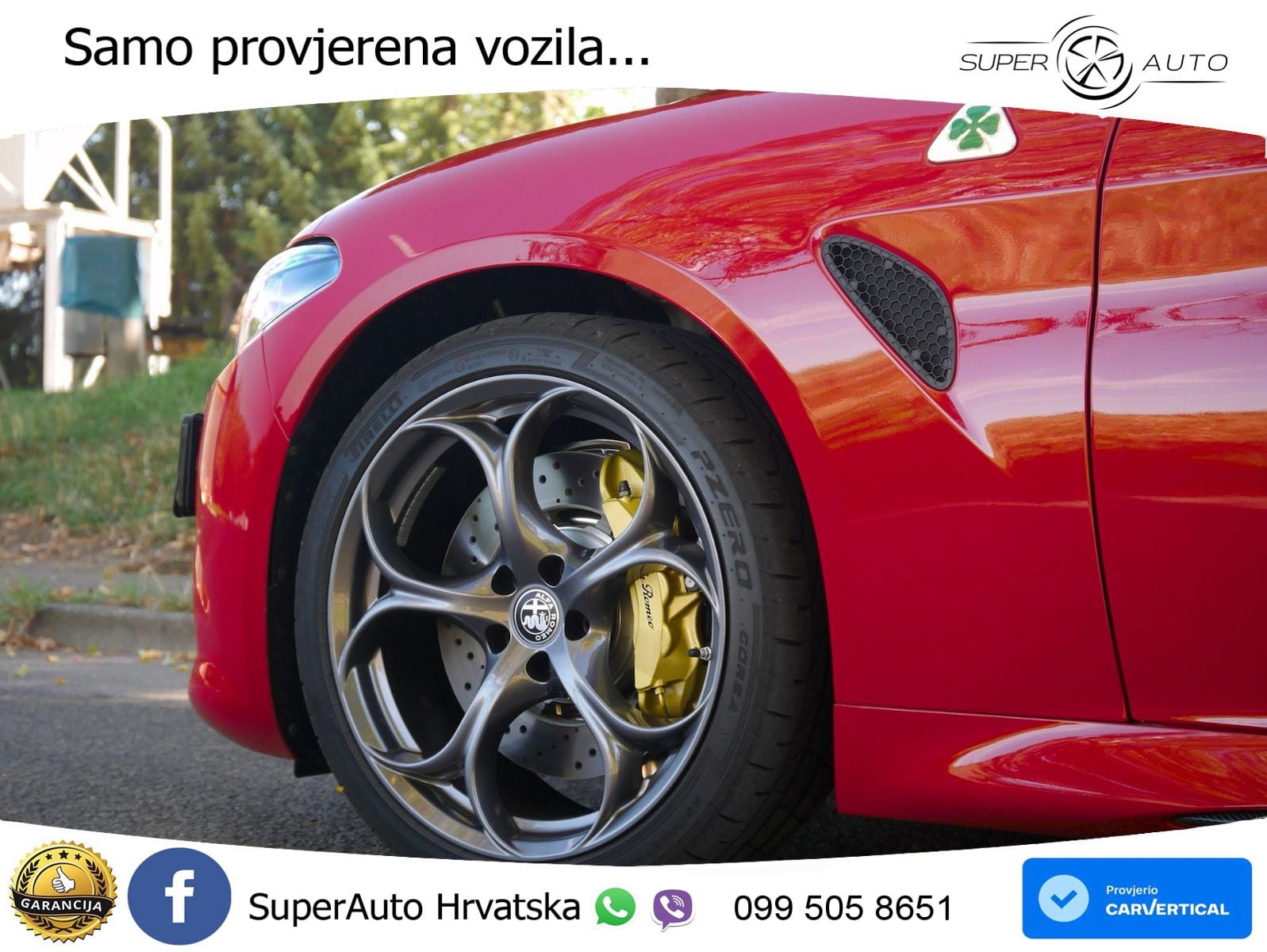 Alfa Romeo Giulia Quadrifoglio 2.9 V6 Bi-Turbo (520 KS) Automatic LED+GR SJED+ACC
