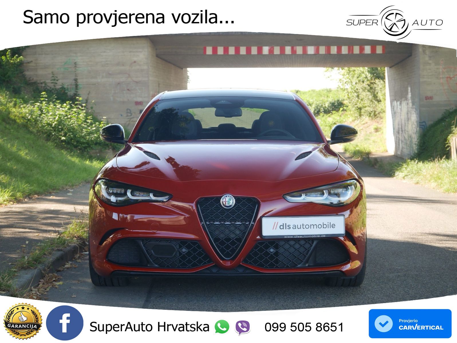 Alfa Romeo Giulia Quadrifoglio 2.9 V6 Bi-Turbo (520 KS) Automatic LED+GR SJED+ACC