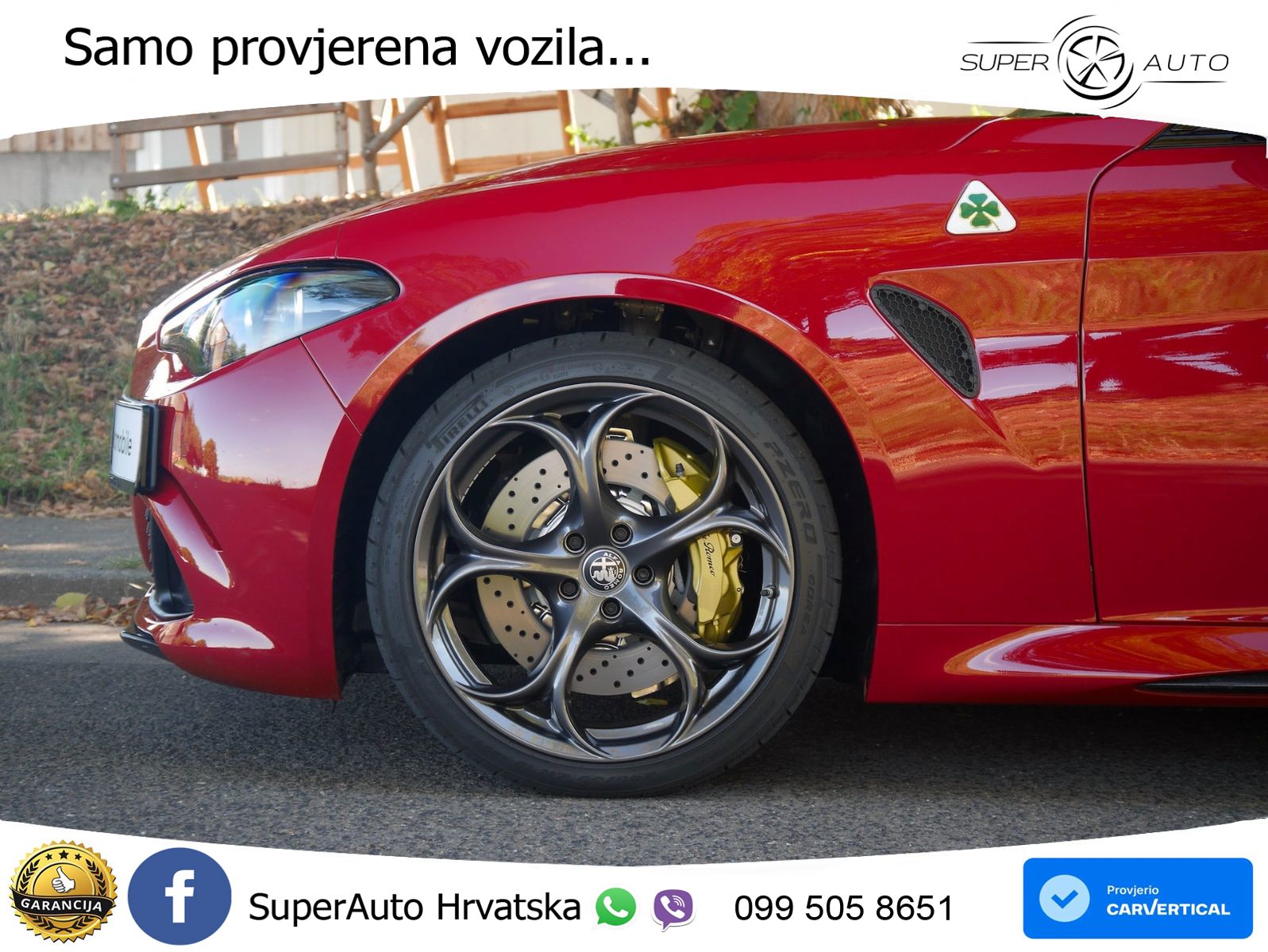 Alfa Romeo Giulia Quadrifoglio 2.9 V6 Bi-Turbo (520 KS) Automatic LED+GR SJED+ACC