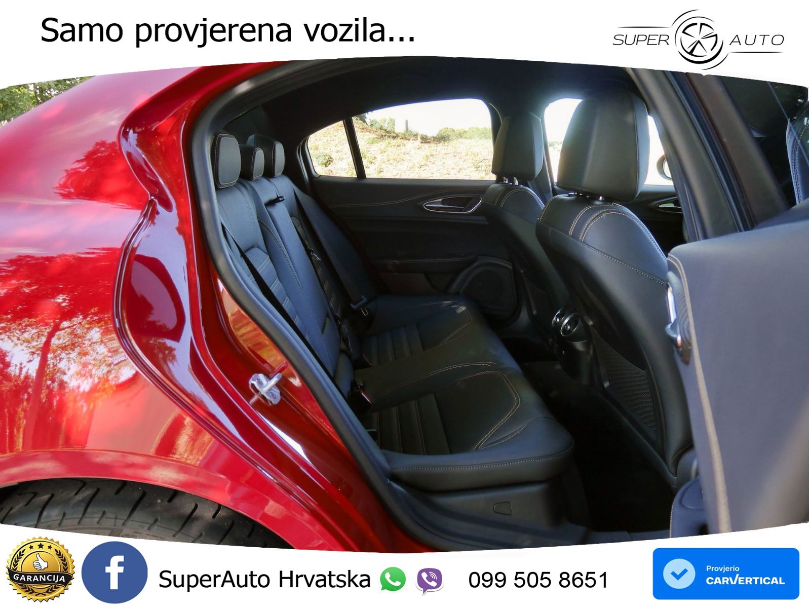 Alfa Romeo Giulia Quadrifoglio 2.9 V6 Bi-Turbo (520 KS) Automatic LED+GR SJED+ACC