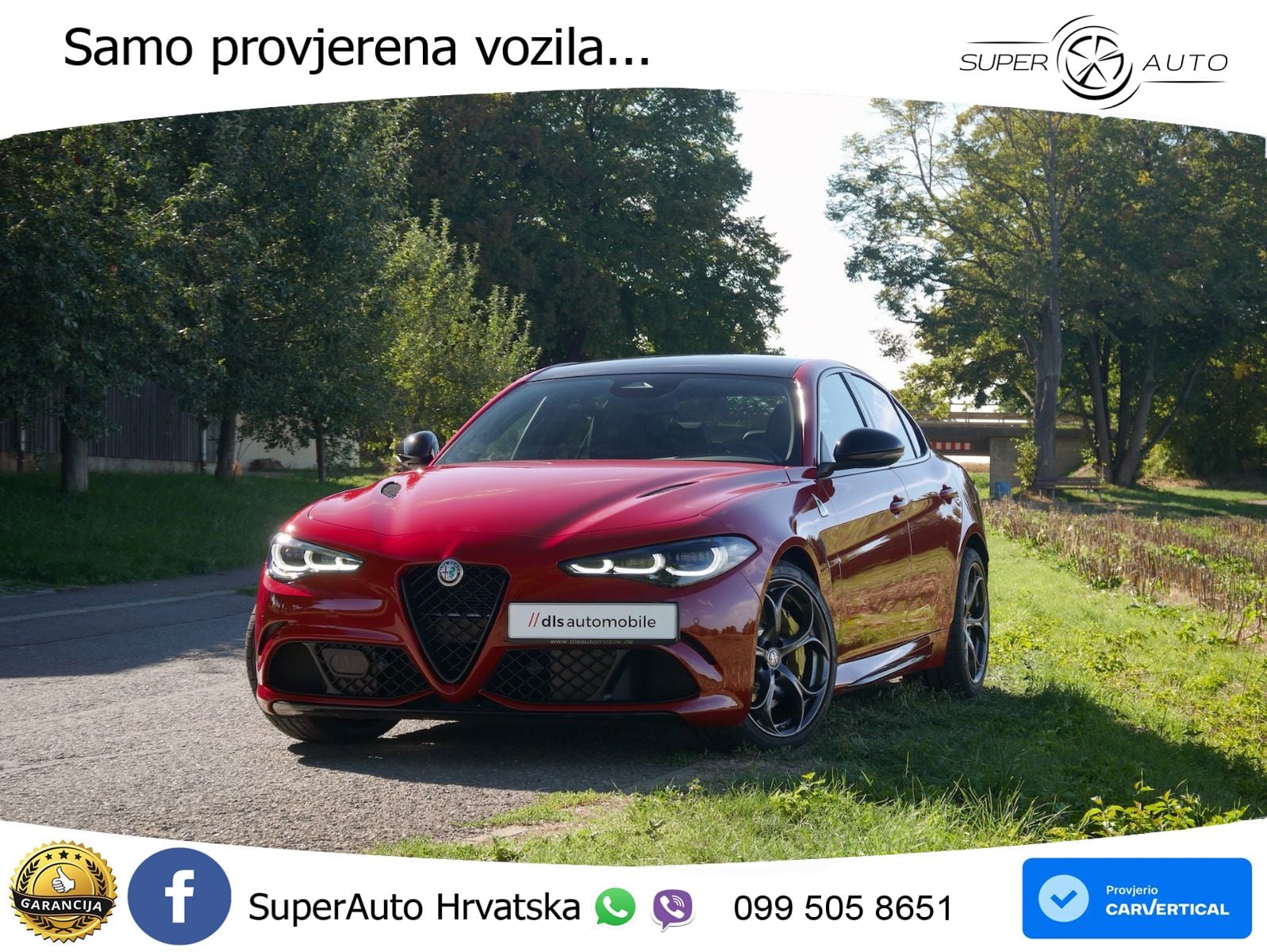 Alfa Romeo Giulia Quadrifoglio 2.9 V6 Bi-Turbo (520 KS) Automatic LED+GR SJED+ACC