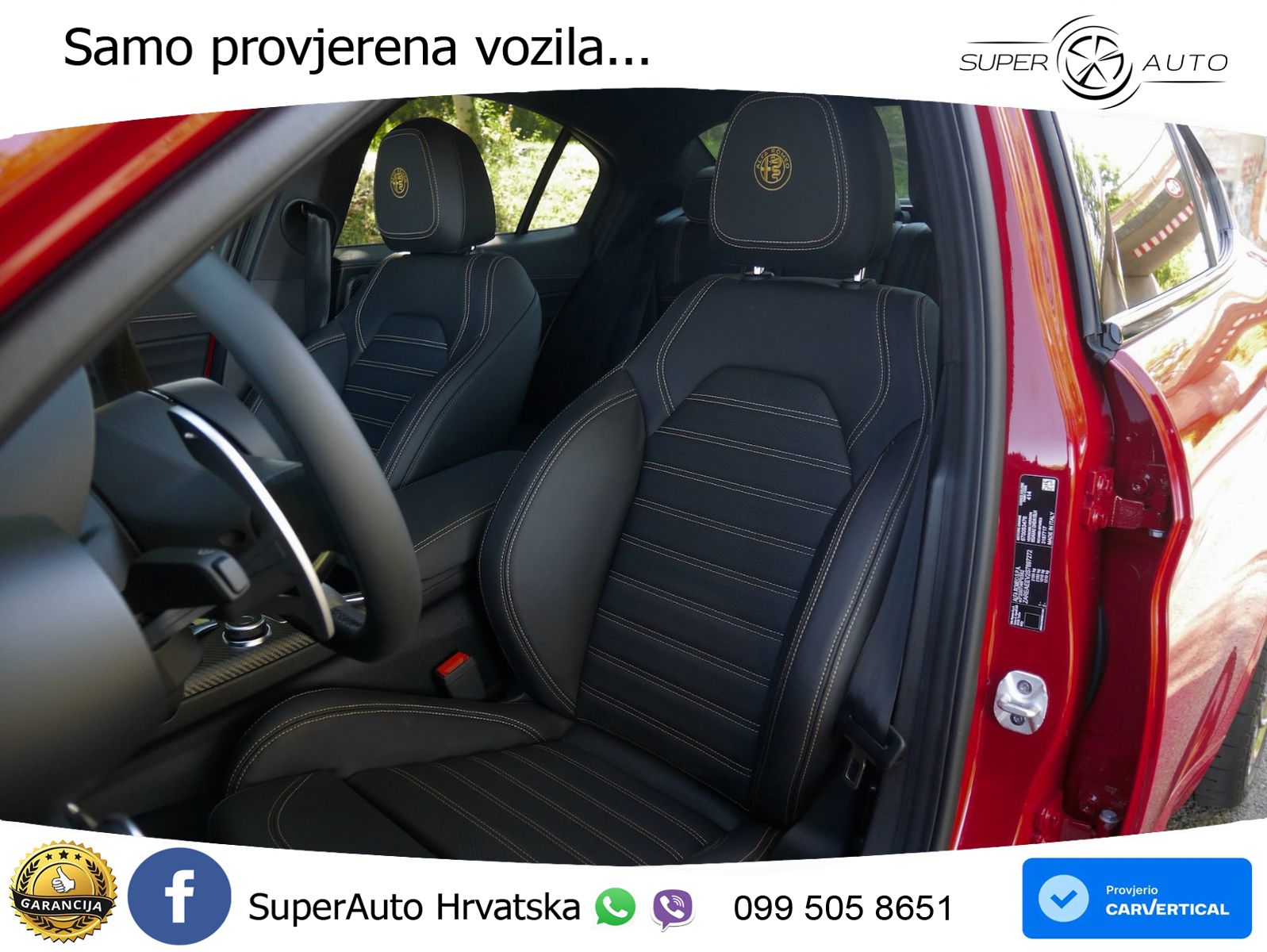Alfa Romeo Giulia Quadrifoglio 2.9 V6 Bi-Turbo (520 KS) Automatic LED+GR SJED+ACC