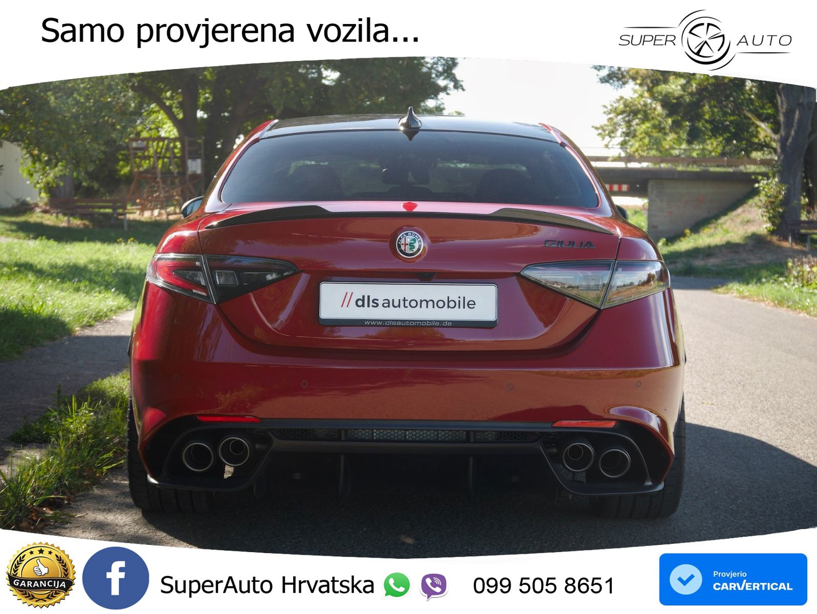 Alfa Romeo Giulia Quadrifoglio 2.9 V6 Bi-Turbo (520 KS) Automatic LED+GR SJED+ACC