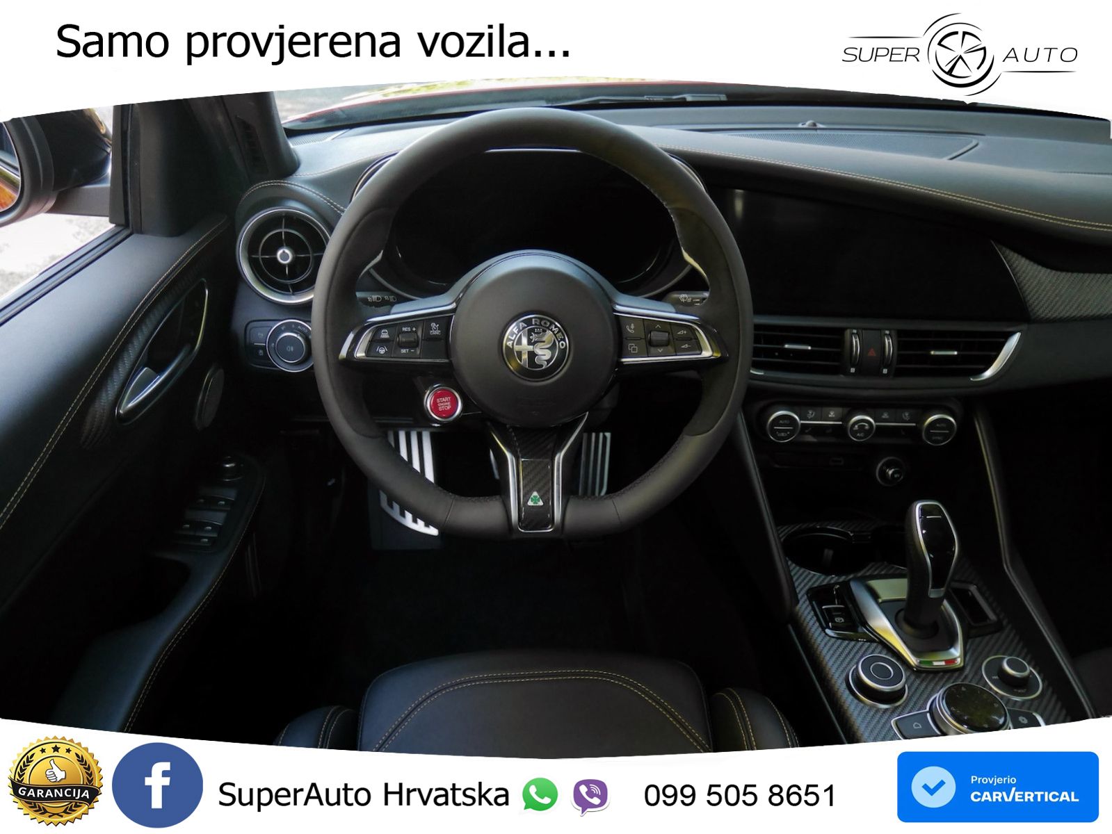 Alfa Romeo Giulia Quadrifoglio 2.9 V6 Bi-Turbo (520 KS) Automatic LED+GR SJED+ACC