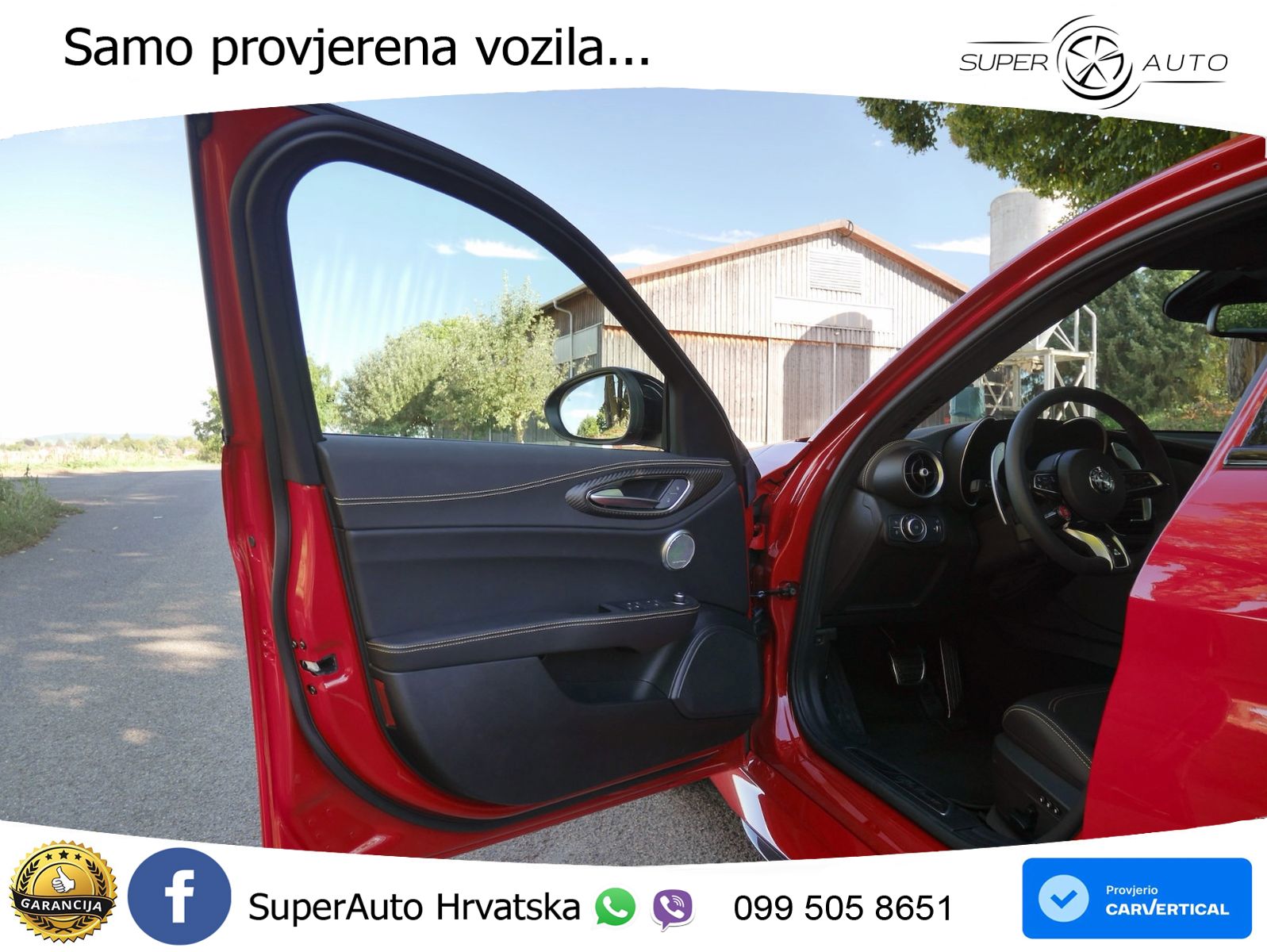 Alfa Romeo Giulia Quadrifoglio 2.9 V6 Bi-Turbo (520 KS) Automatic LED+GR SJED+ACC