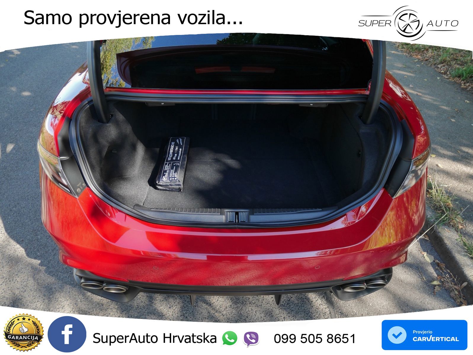 Alfa Romeo Giulia Quadrifoglio 2.9 V6 Bi-Turbo (520 KS) Automatic LED+GR SJED+ACC