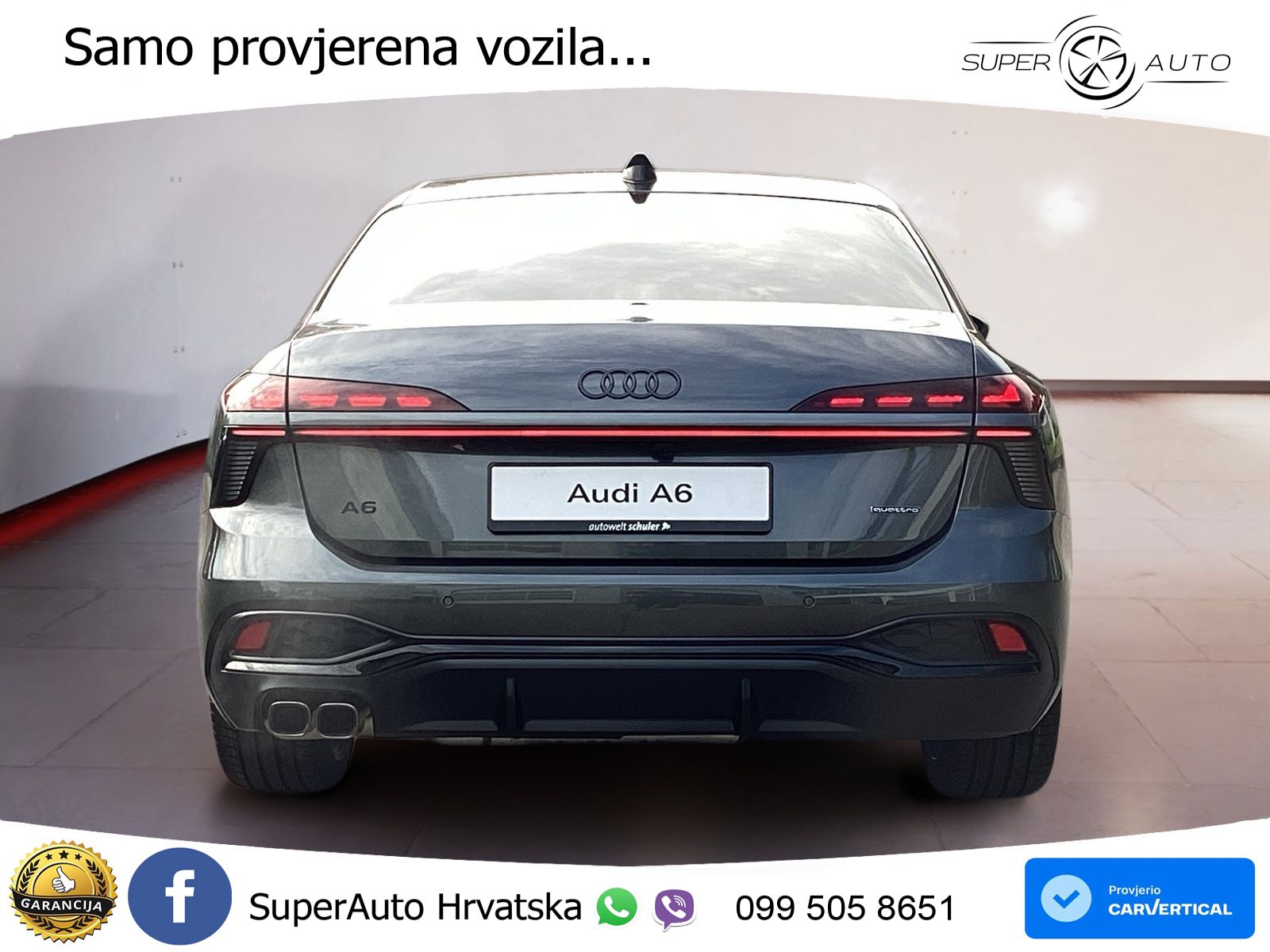 Audi A6 2.0 TDI (204 KS) quattro S tronic LED+GR SJED+ACC