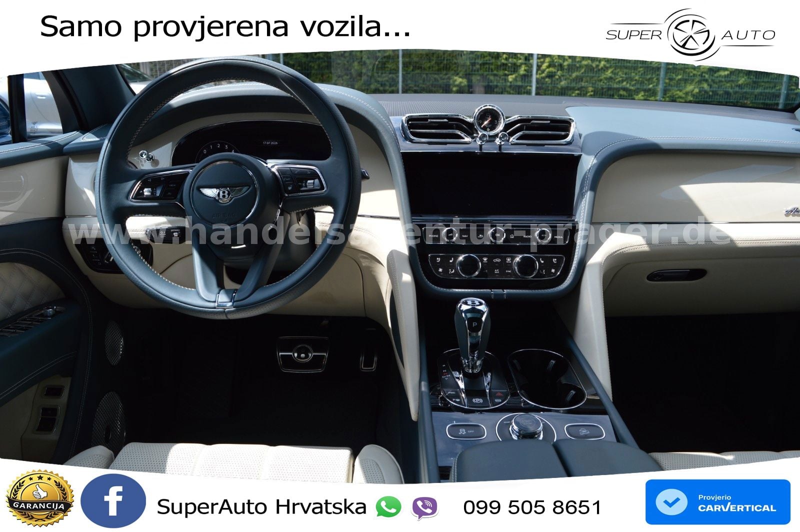 Bentley Bentayga 3.0 V6 TFSi (462 KS) AWD Automatic LED+GR SJED+ACC