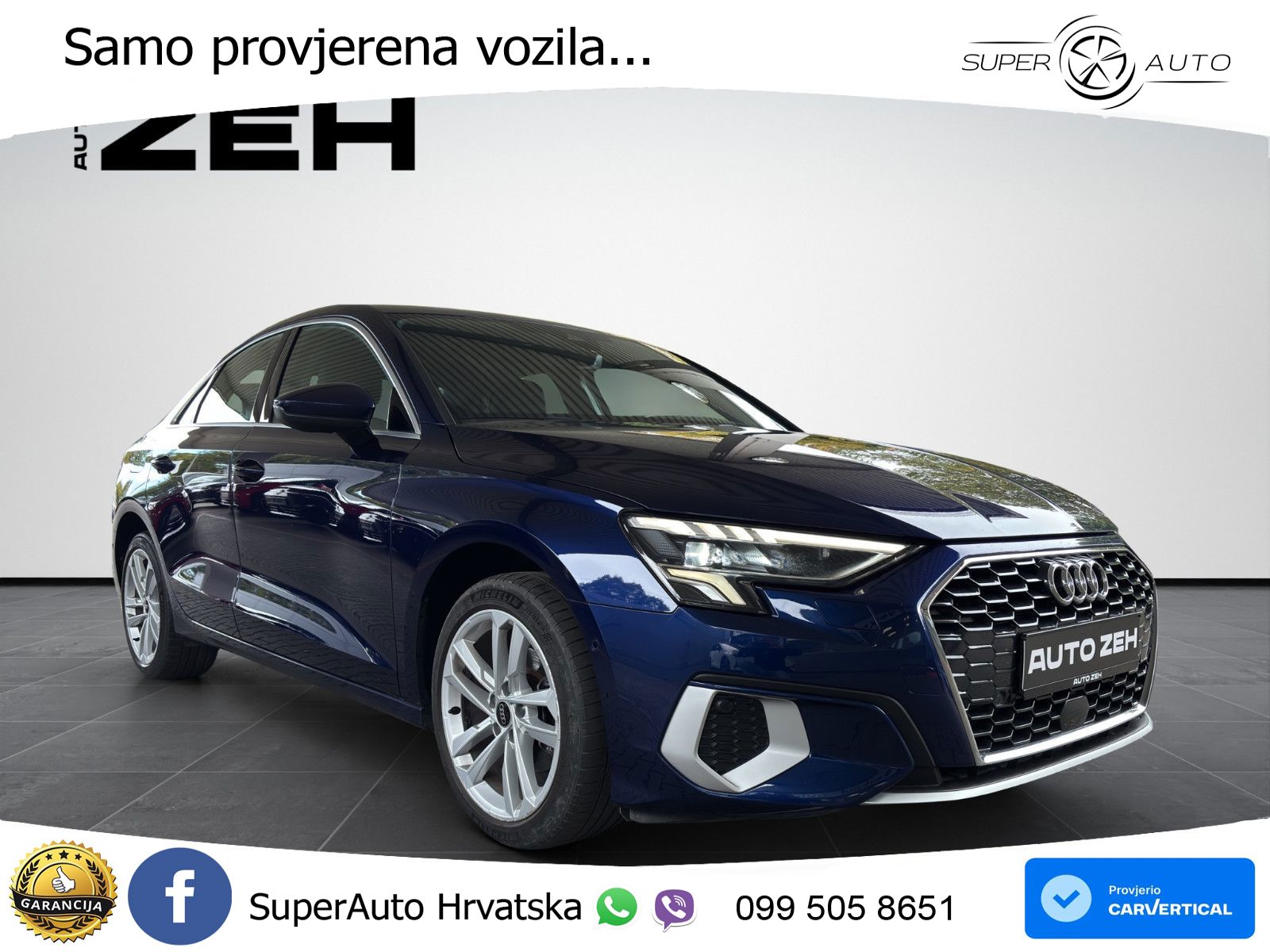 Audi A3 Limuzina 35 TFSI (150 KS) S tronic advanced LED+GR SJED+ACC