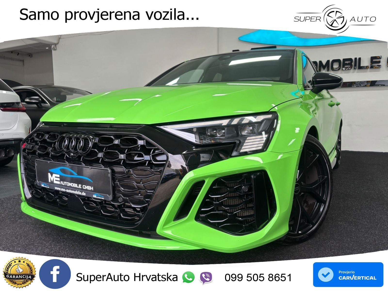 Audi RS3 Sedan 2.5 TFSI (400 KS) quattro S tronic LED+GR SJED+ACC