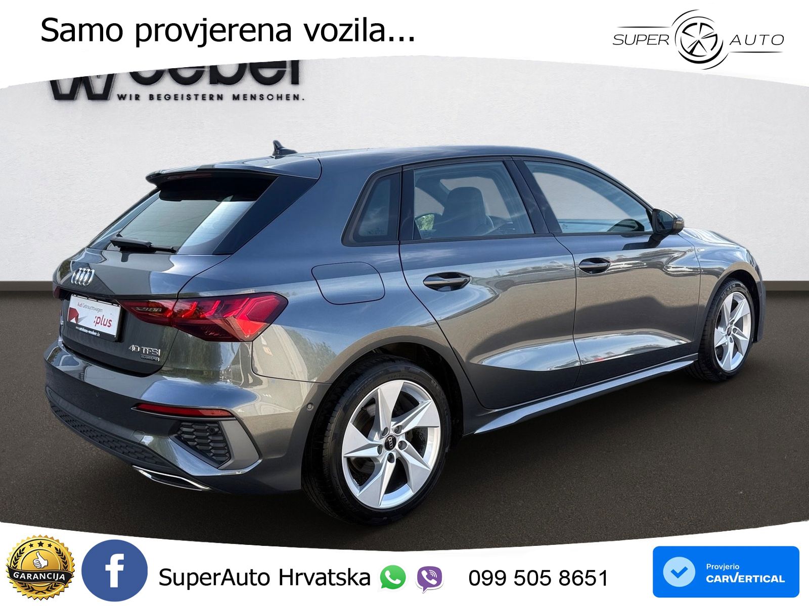 Audi A3 40 TFSI (190 KS) quattro S tronic S line