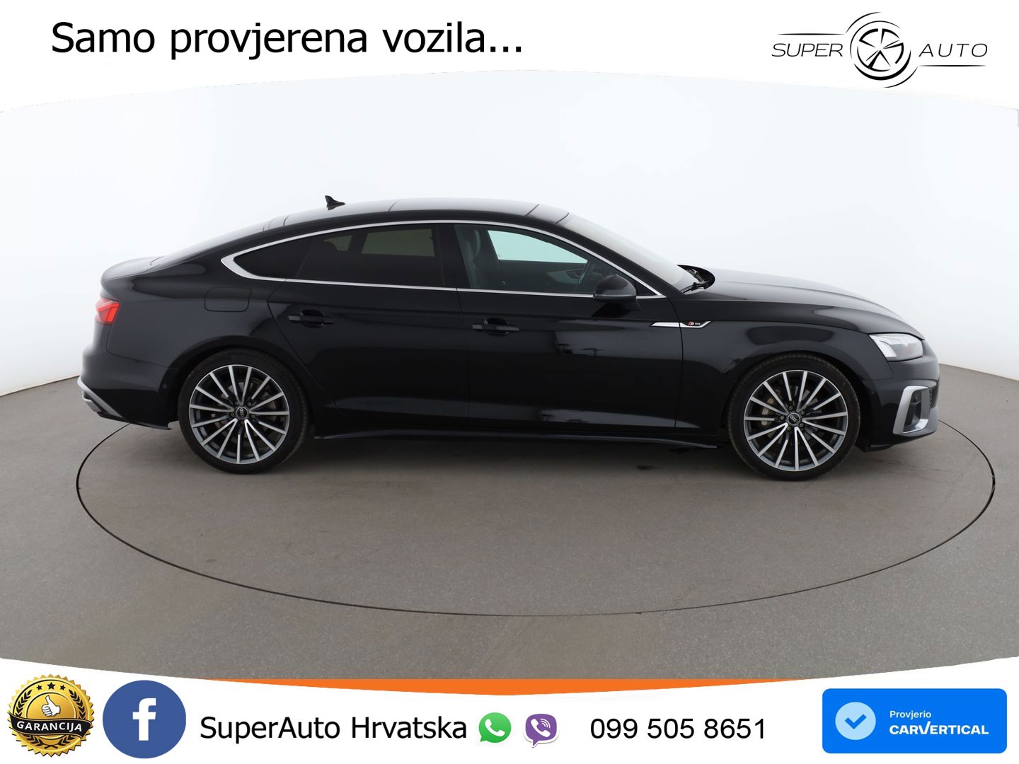 Audi A5 Sportback  40 TFSI (204 KS) quattro S tronic S line LED+GR SJED+ACC